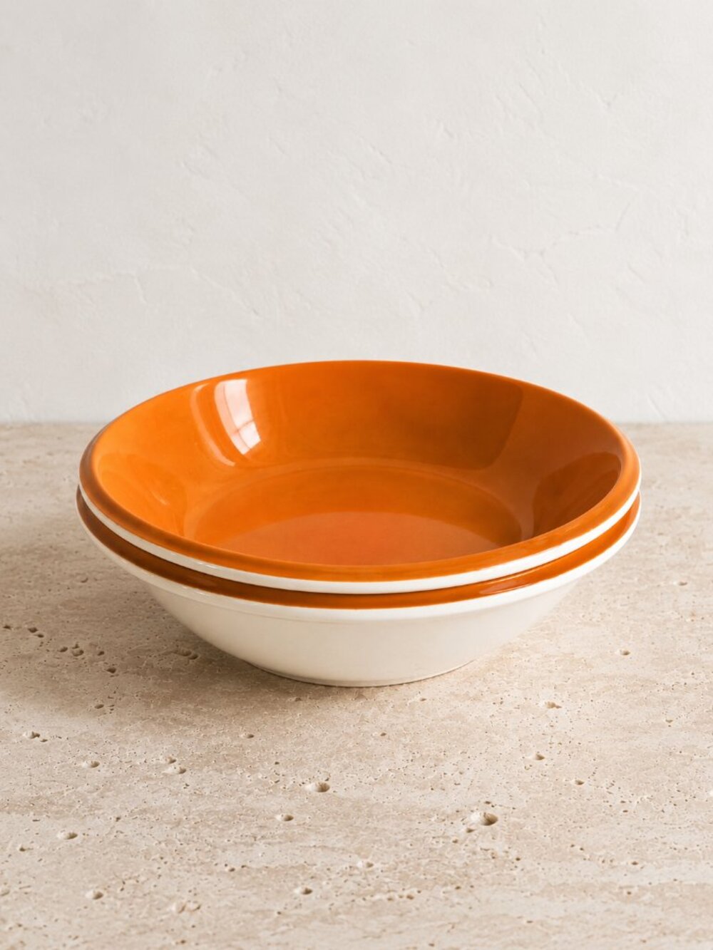Mikasa Accent Orange Peel D0200 9" Serving Bowls Set of 2 Japan 1970s Vintage